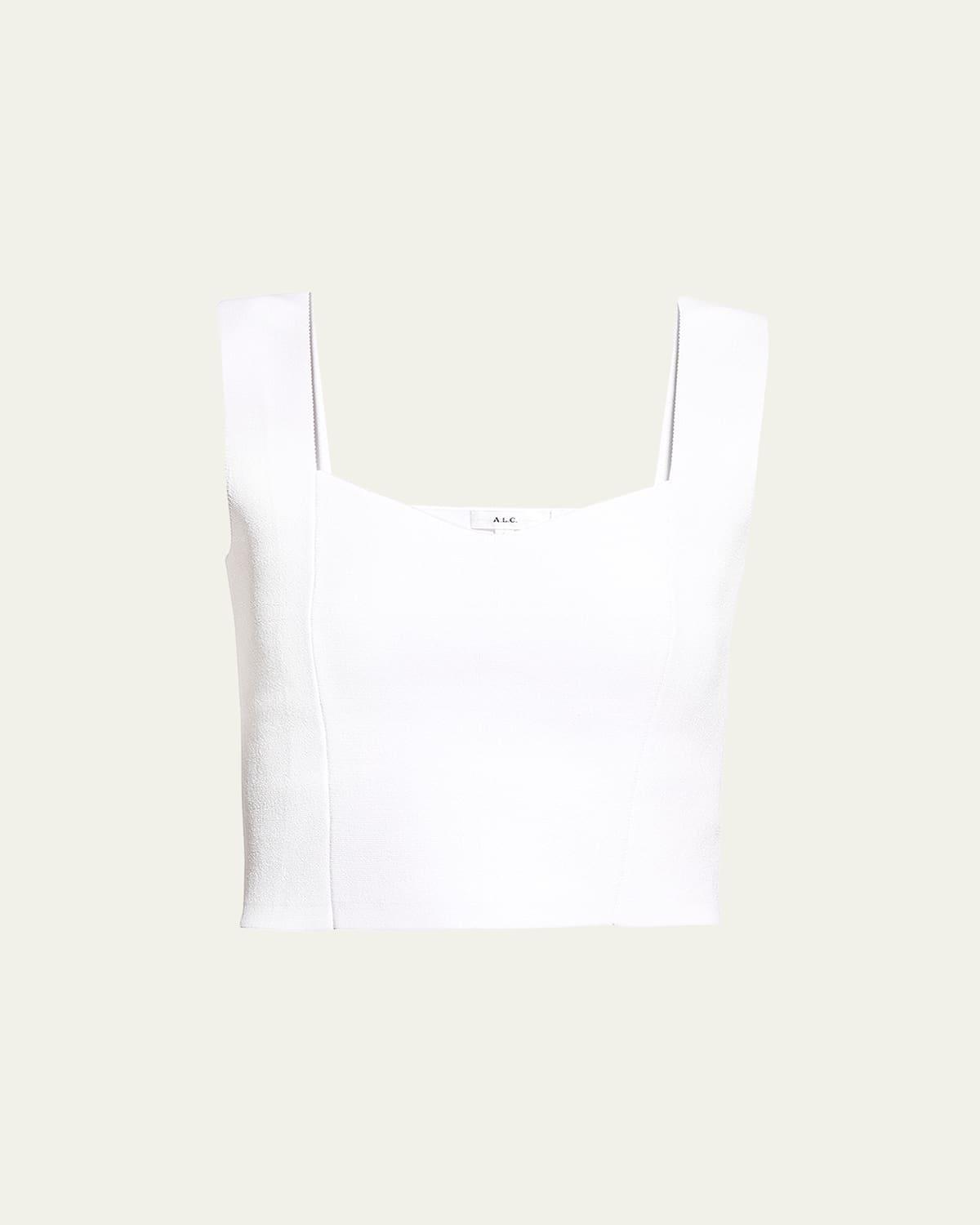 Womens Jordana Sleeveless Cropped Top Product Image