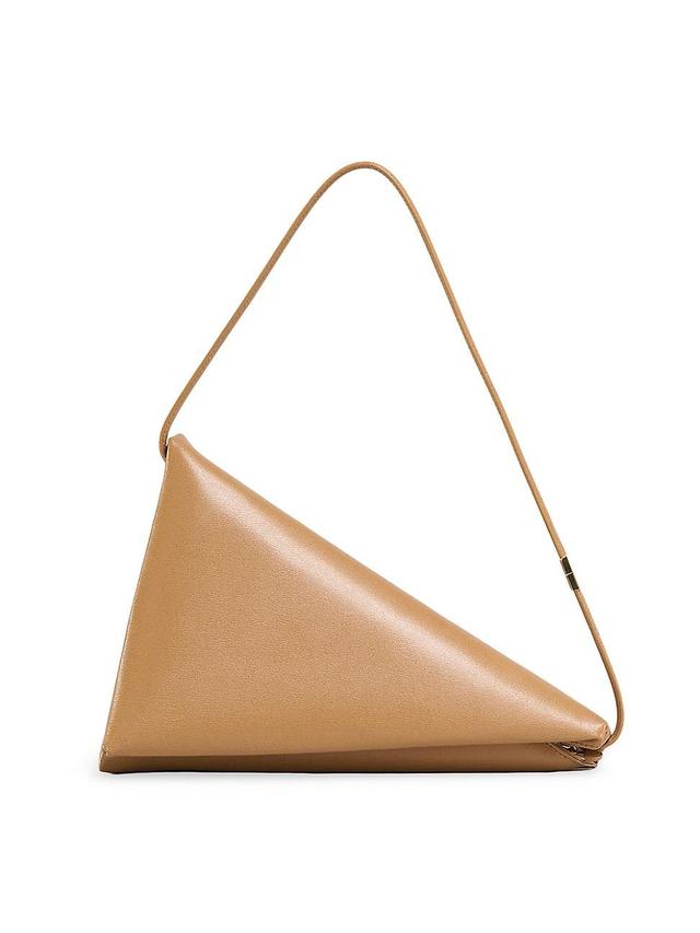 Womens Prisma Triangle Leather Shoulder Bag Product Image