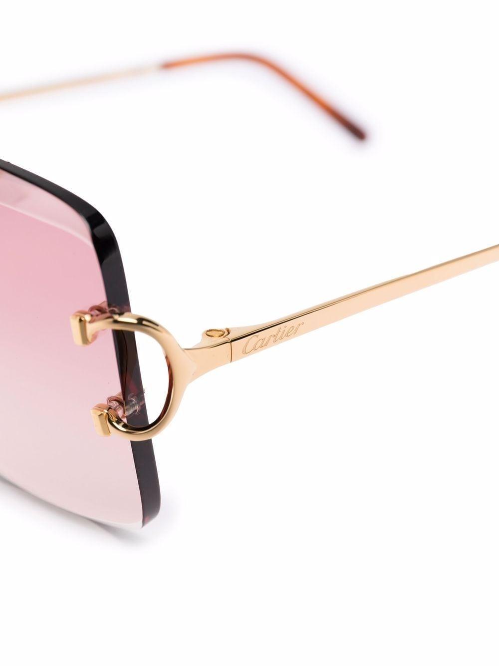 square-frame gradient sunglasses Product Image