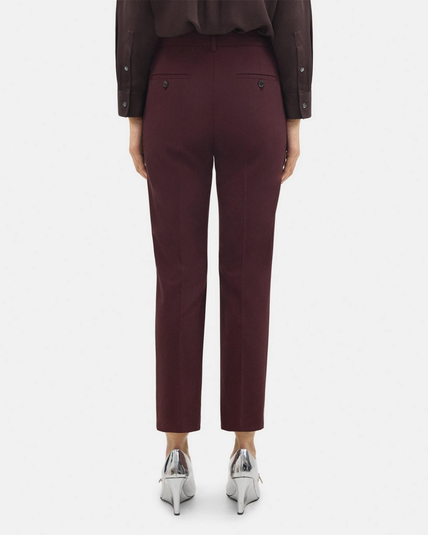 Slim Cropped Pant in Stretch Wool Product Image