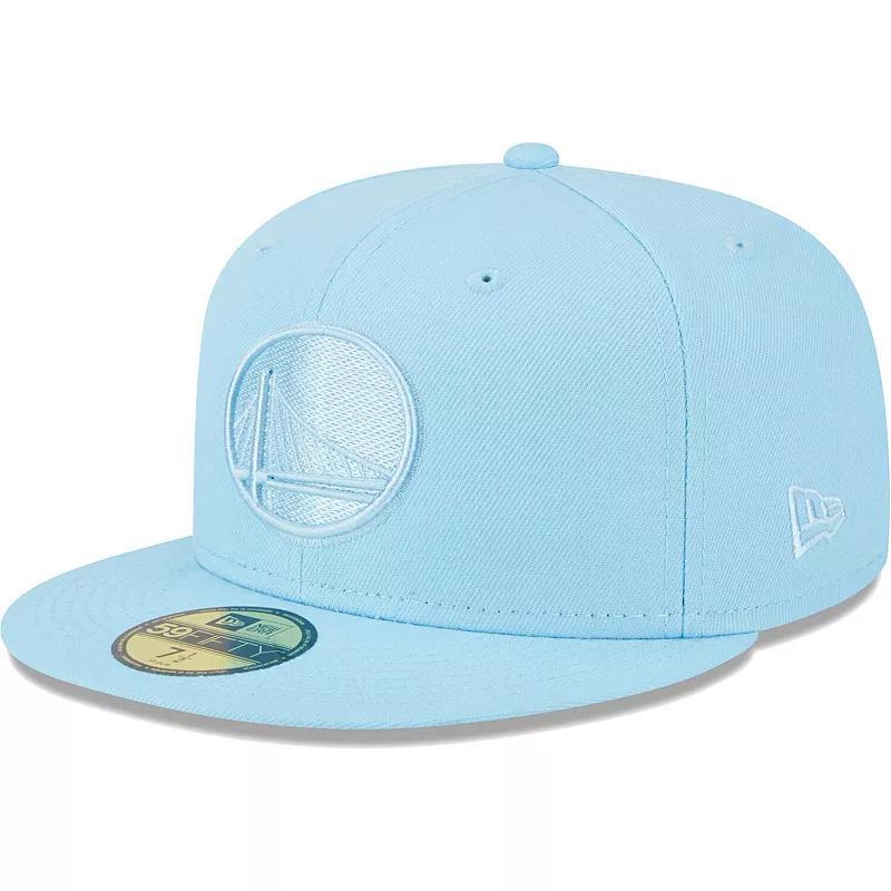 Mens New Era Powder Blue Golden State Warriors Spring Color Pack 59FIFTY Fitted Hat Product Image