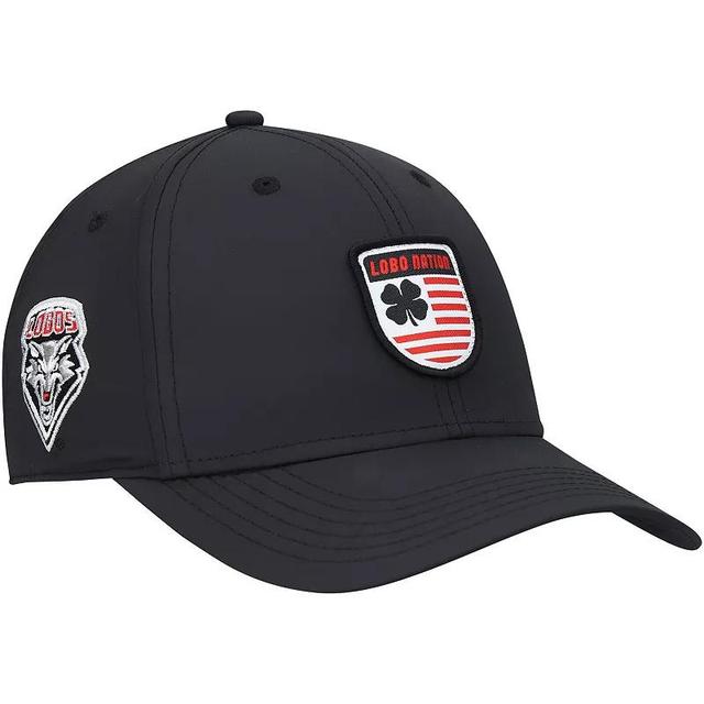 Mens Black New Mexico Lobos Nation Shield Snapback Hat Product Image