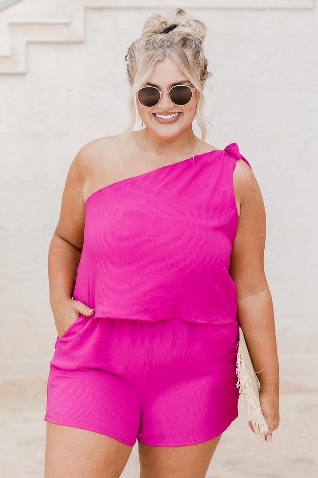 In My Favor Magenta Romper FINAL SALE Product Image