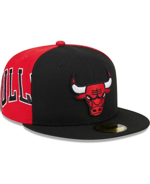 Mens New Era /Red Chicago Bulls Gameday Wordmark 59FIFTY Fitted Hat Product Image