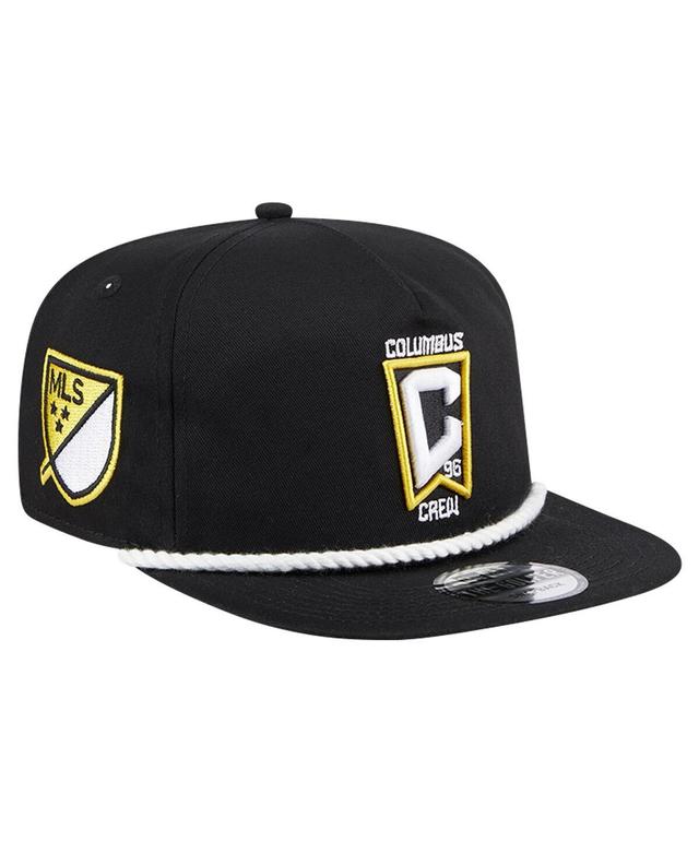 Mens New Era Black Columbus Crew 2024 Kick Off Collection Golfer Snapback Hat Product Image