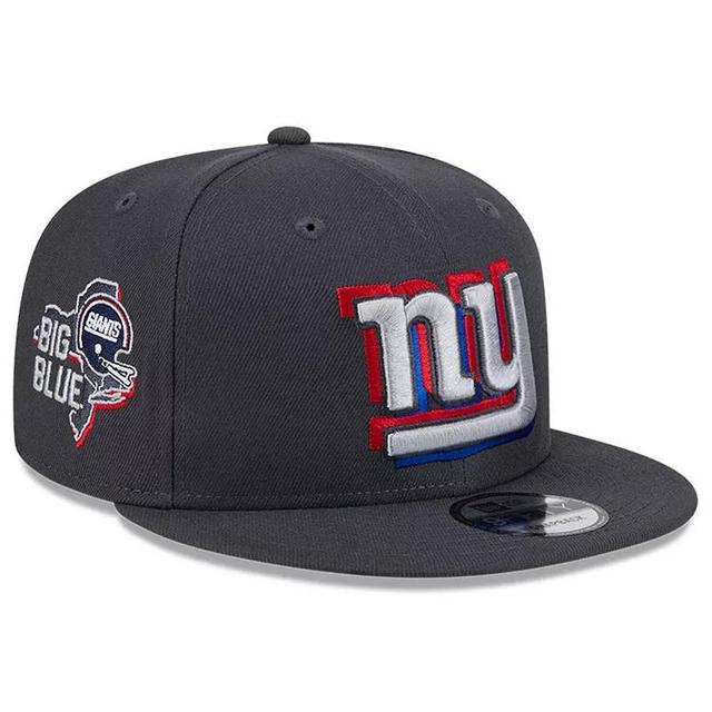 Mens New Era Graphite New York Giants 2024 NFL Draft 9FIFTY Snapback Hat Product Image