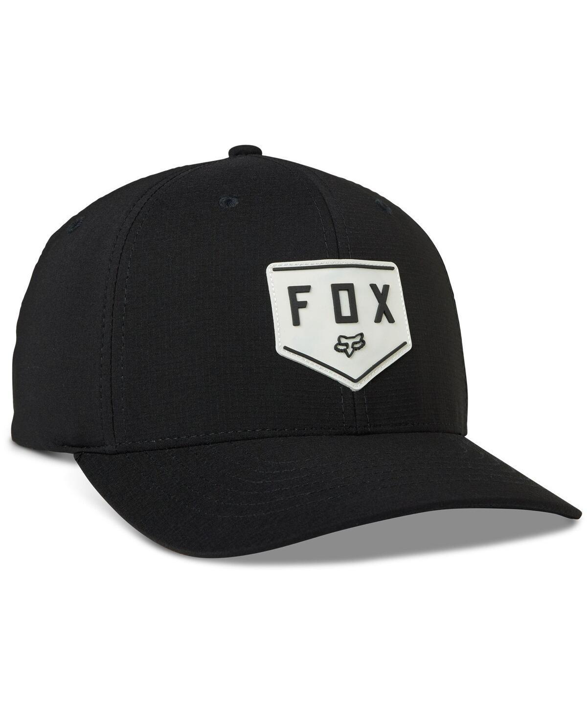 Mens Fox Black Shield Tech Flex Hat Product Image