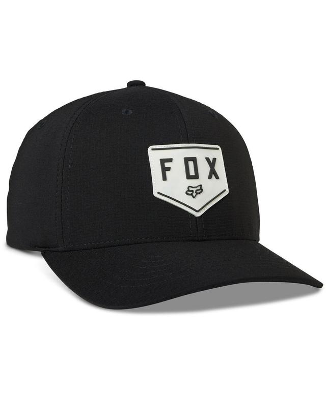 Mens Fox Black Shield Tech Flex Hat Product Image