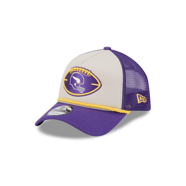 Minnesota Vikings 2024 Historic Sideline 9FORTY A-Frame Snapback Hat Male Product Image