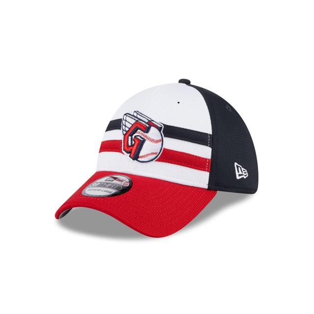 Cleveland Guardians 2024 Batting Practice 39THIRTY Stretch Fit Hat Male Product Image