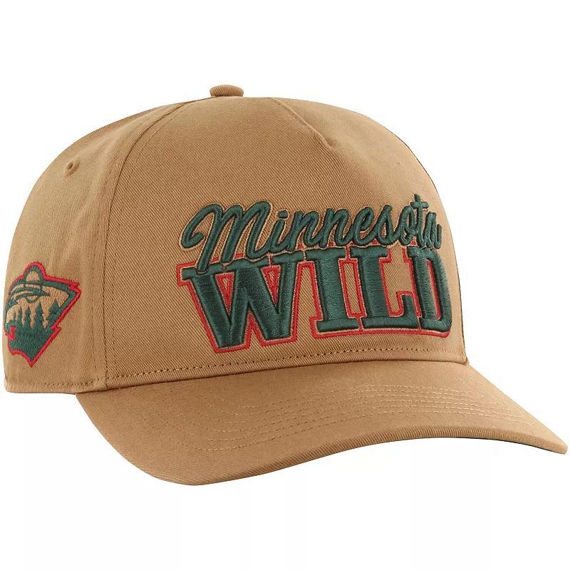 Mens 47 Tan Minnesota Wild Barnes Hitch Adjustable Hat Product Image