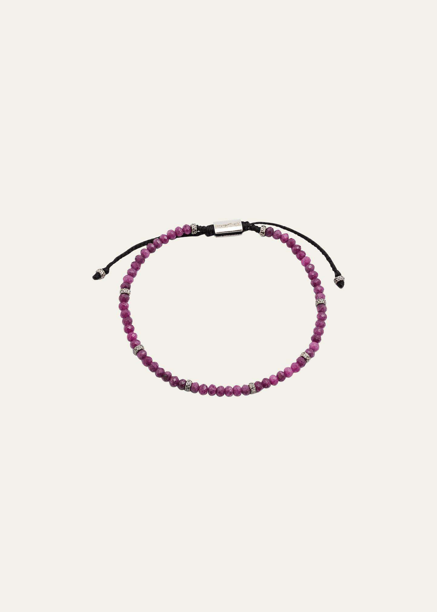 Mens Gemstone Beaded Bracelet Product Image