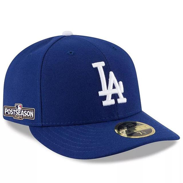 Mens New Era Royal Los Angeles Dodgers 2024 MLB Postseason Side Patch Low Profile 59FIFTY Fitted Hat Product Image