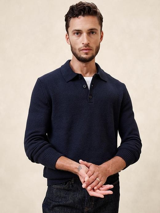 Cozy Polo Sweater Product Image