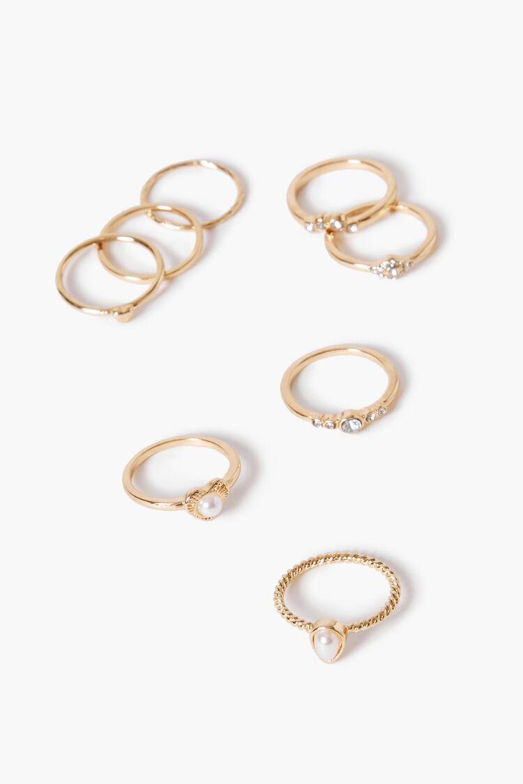 Rhinestone Ring Set | Forever 21 Product Image