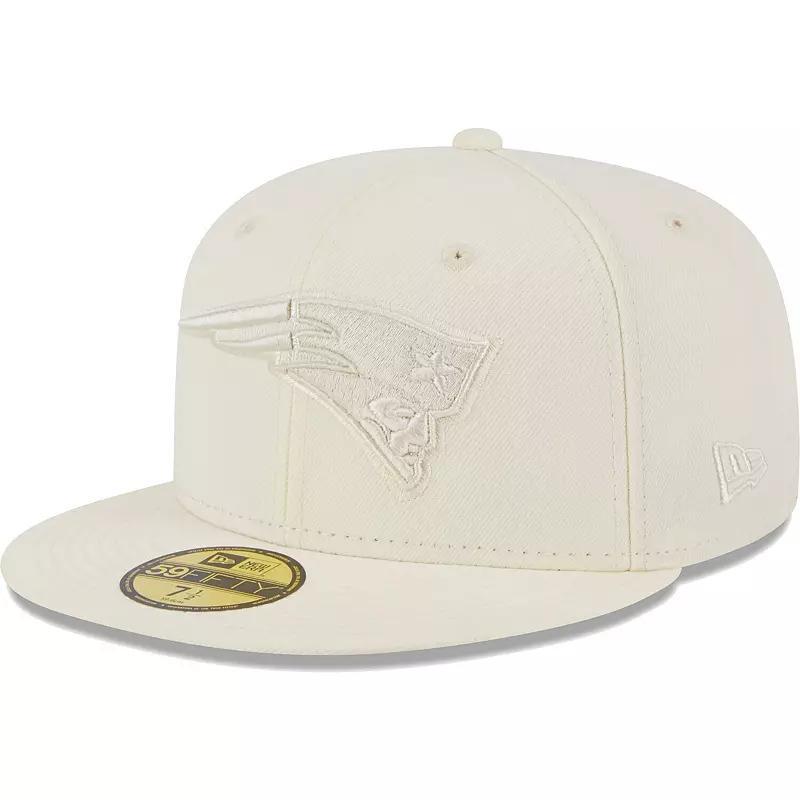 Mens New Era Cream New England Patriots Color Pack 59FIFTY Fitted Hat Product Image