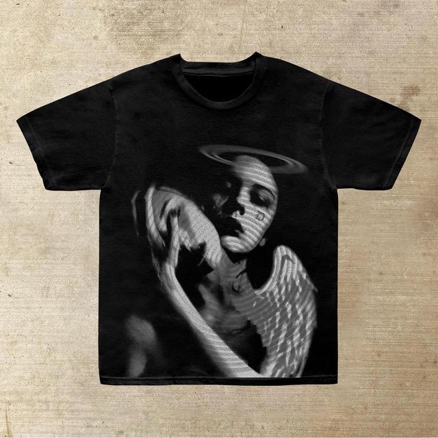 Vintage Inner Angel Graphics Printed Cotton T-Shirt Product Image