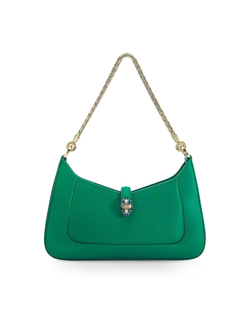 Womens Serpenti Leather Shoulder Bag Product Image