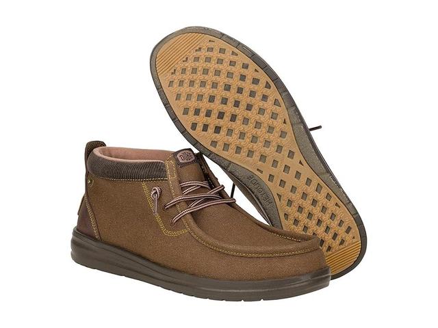 Hey Dude Wally Mid GripR Workwear (Dark ) Men's Lace-up Boots Product Image