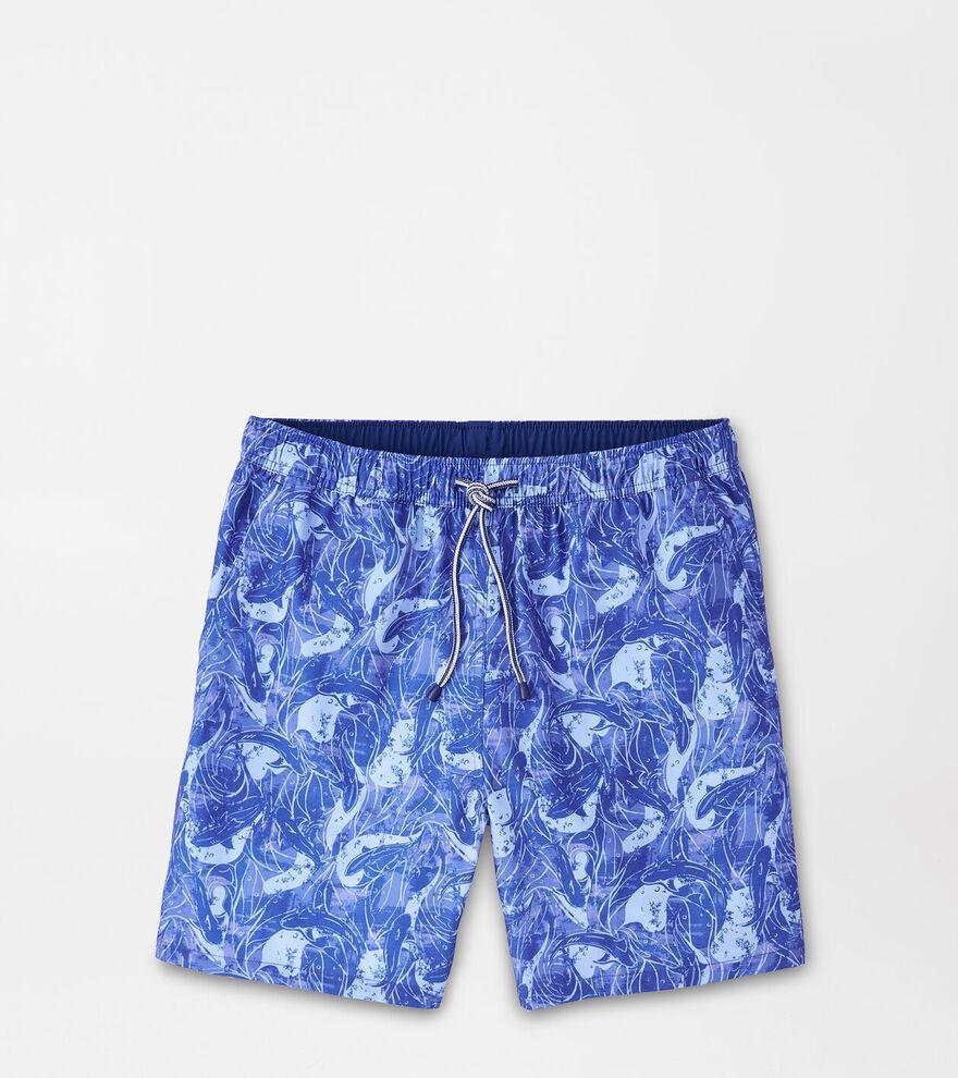 Peter Millar Mens Shark Sighting Swim Trunk | Color: Sport Navy | Size: XL Product Image