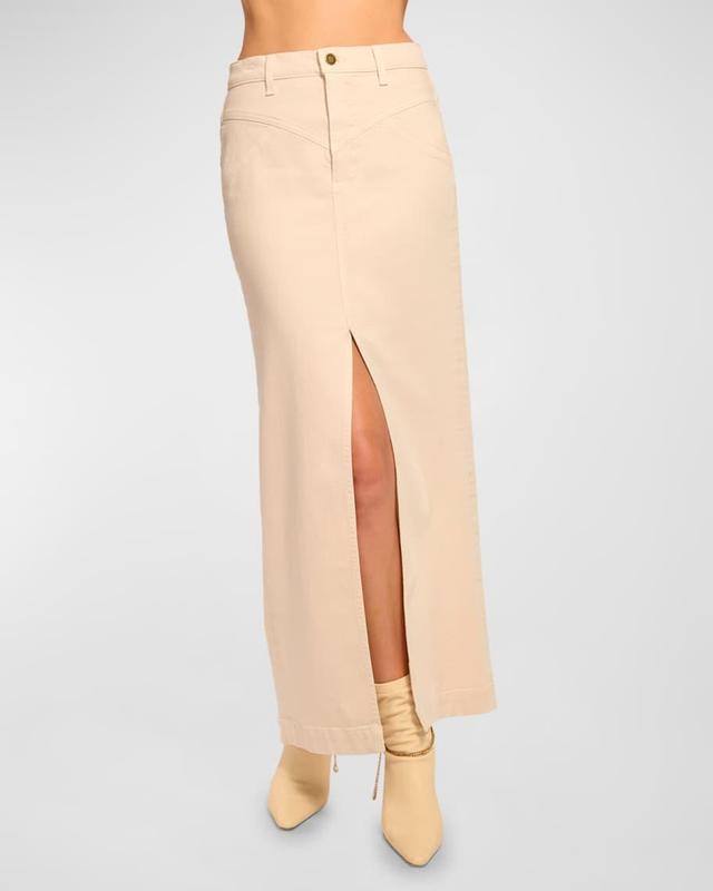 Xavier Denim Maxi Skirt Product Image