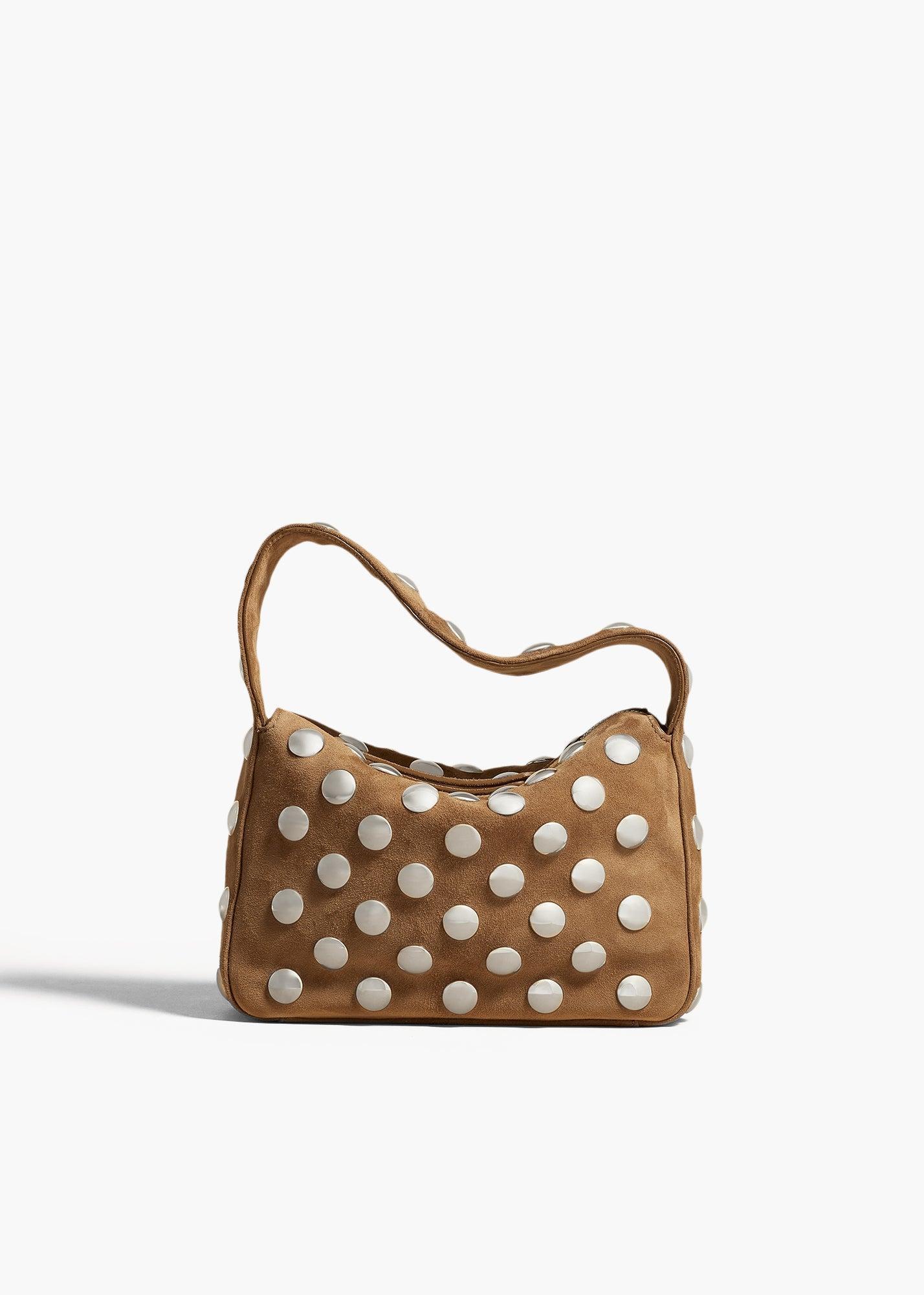 Small Elena Bag in Mud Suede with Studs Product Image