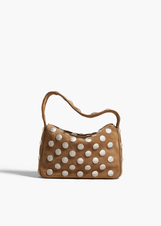 Small Elena Bag in Mud Suede with Studs Product Image