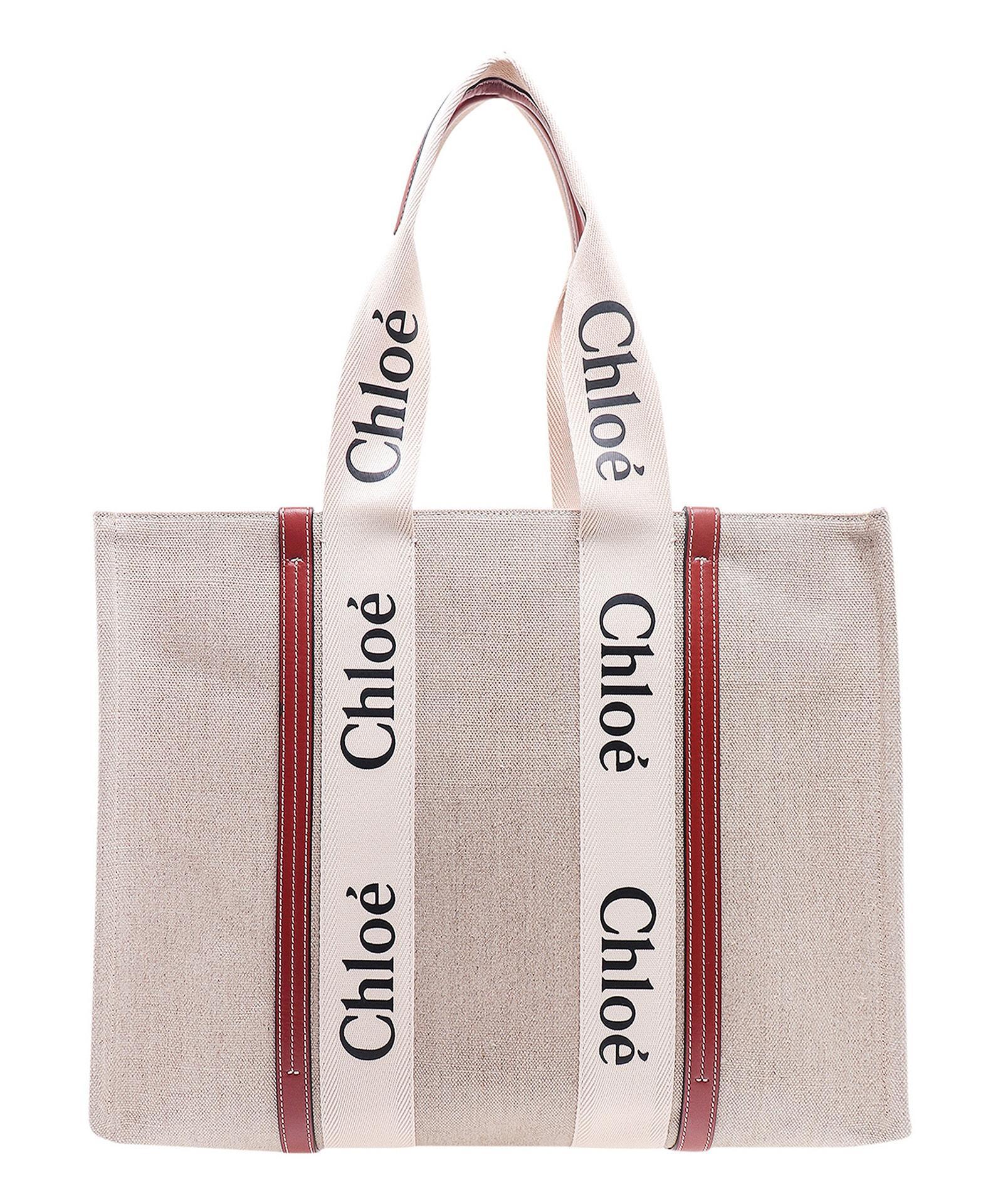 Woody Tote Bag In Beige Product Image