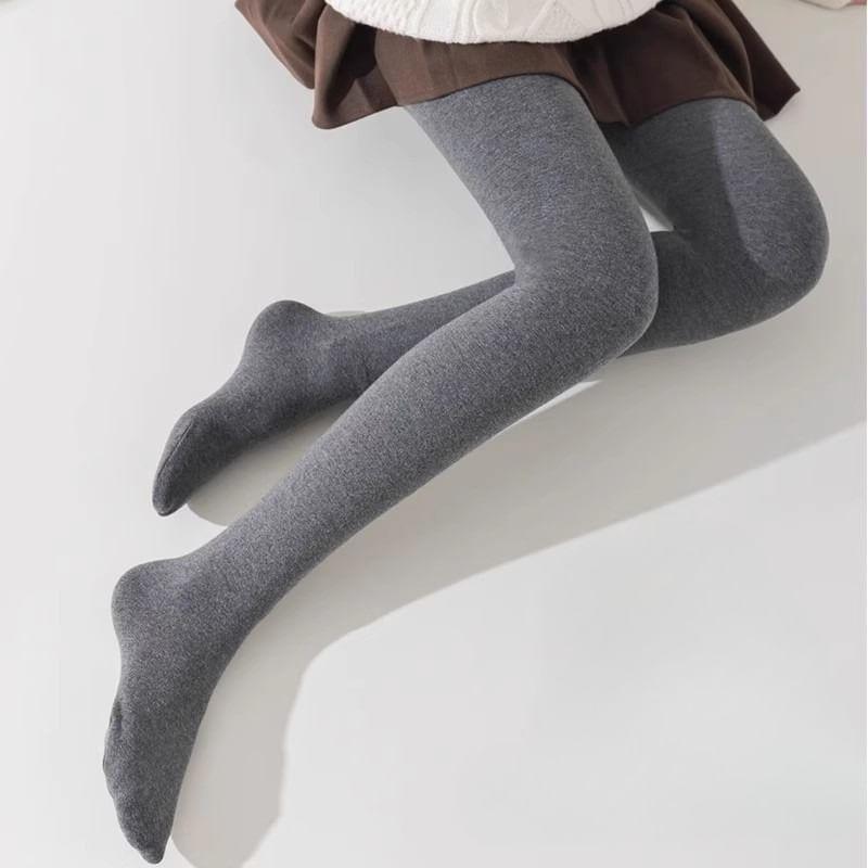 Plus Size Fleece Lined Plain Tights / Leggings Product Image