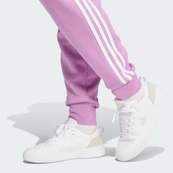 Essentials 3-Stripes Fleece Pants (Plus Size) Product Image