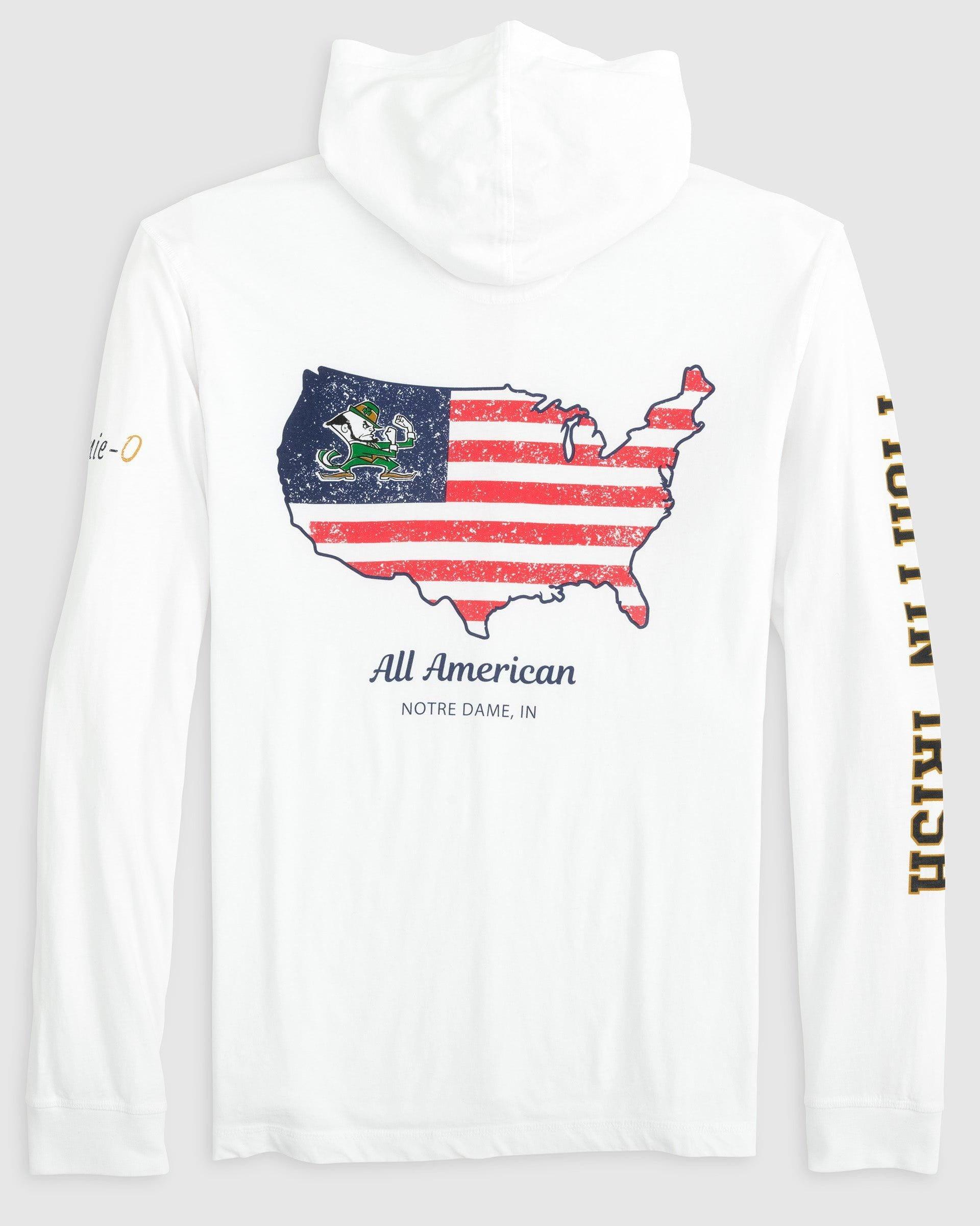 johnnie-O Notre Dame Edison 2.0 T-Shirt Hoodie Product Image