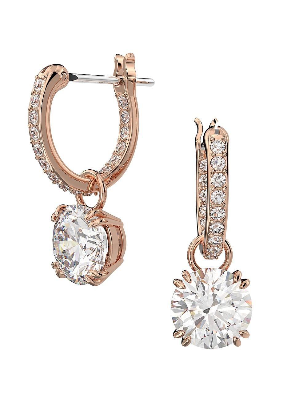 Swarovski Constella Huggie Hoop Drop Earrings Product Image