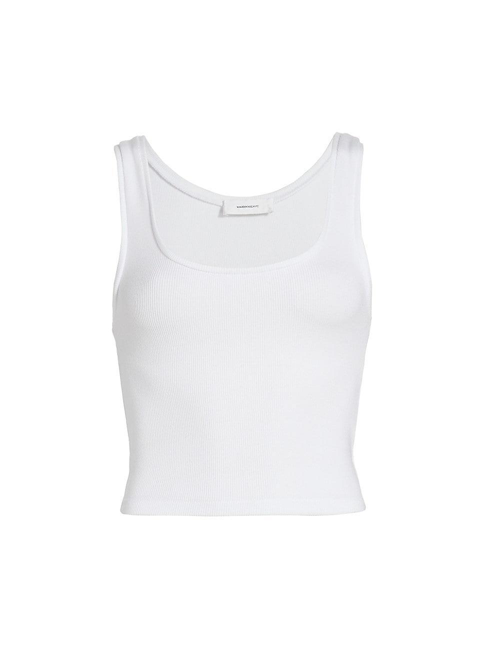 Womens Scoopneck Rib-Knit Tank product image