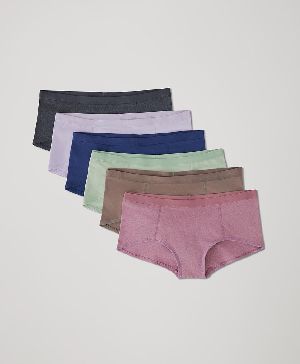 Womens Boy Shorts 6-Pack 3XL Product Image