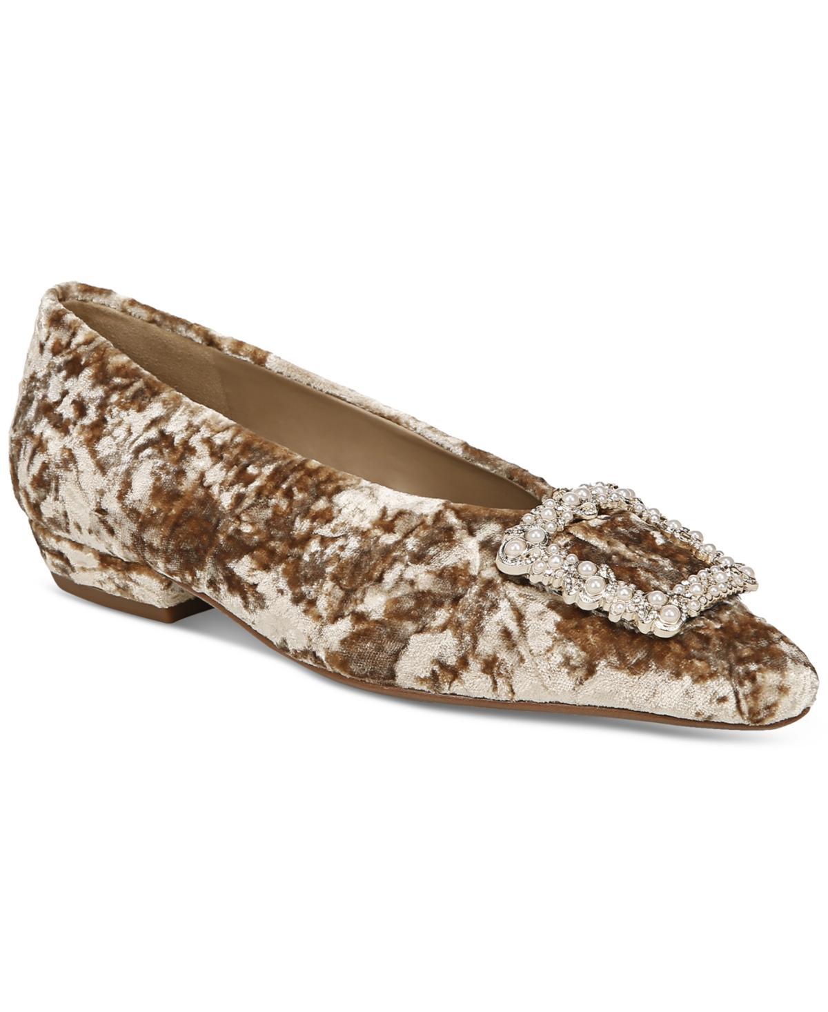 Sam Edelman Womens Janina Slip-On Embellished Buckle Flats Product Image