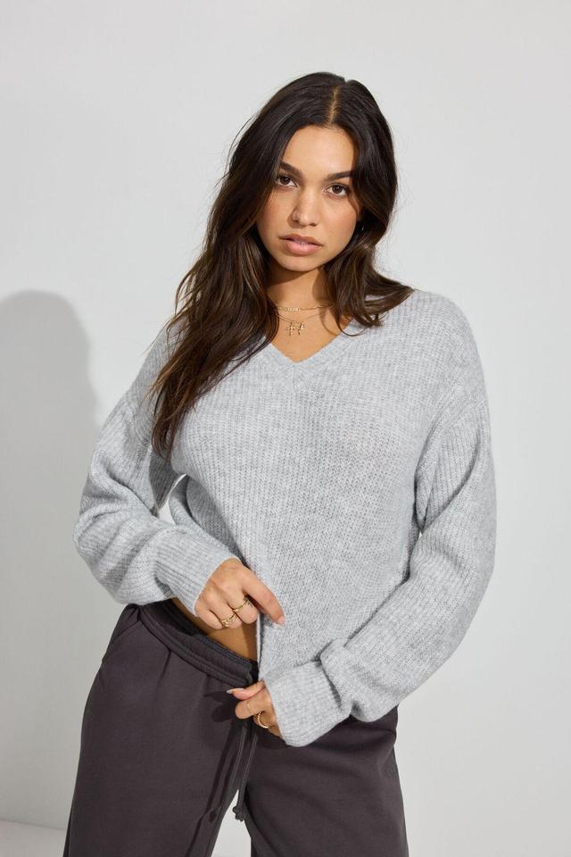 Cozy V Neck Sweater Product Image