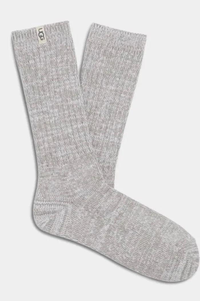 UGG® Rib Knit Slouchy Crew Sock Seal Product Image