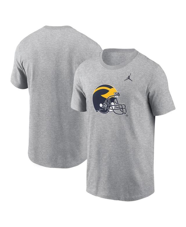 Jordan Mens Heather Gray Michigan Wolverines Primetime Evergreen Alternate Logo T-Shirt Product Image