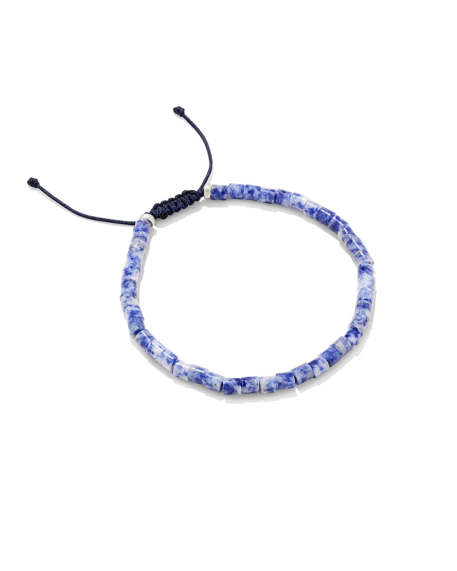 Kendra Scott Grey Oxidized Sterling Silver Beaded Bracelet in | Sodalite Product Image