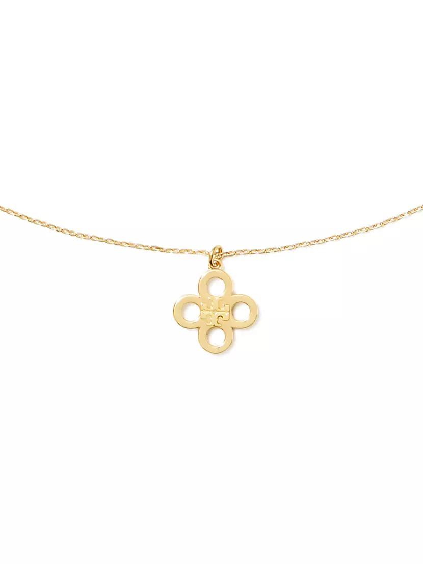 Kira 18K-Gold-Plated Clover Pendant Necklace Product Image