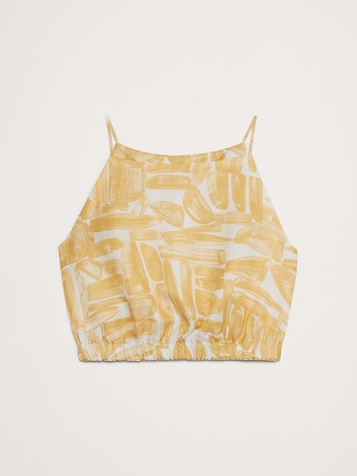 Viscose-Linen Cropped Tank Product Image