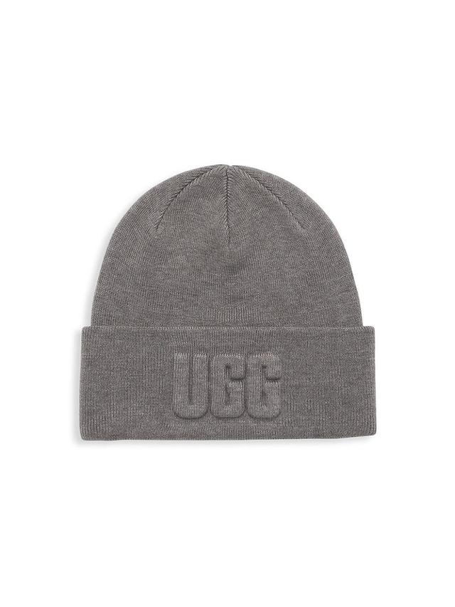 Mens Unisex 3D Logo Knit Beanie Product Image