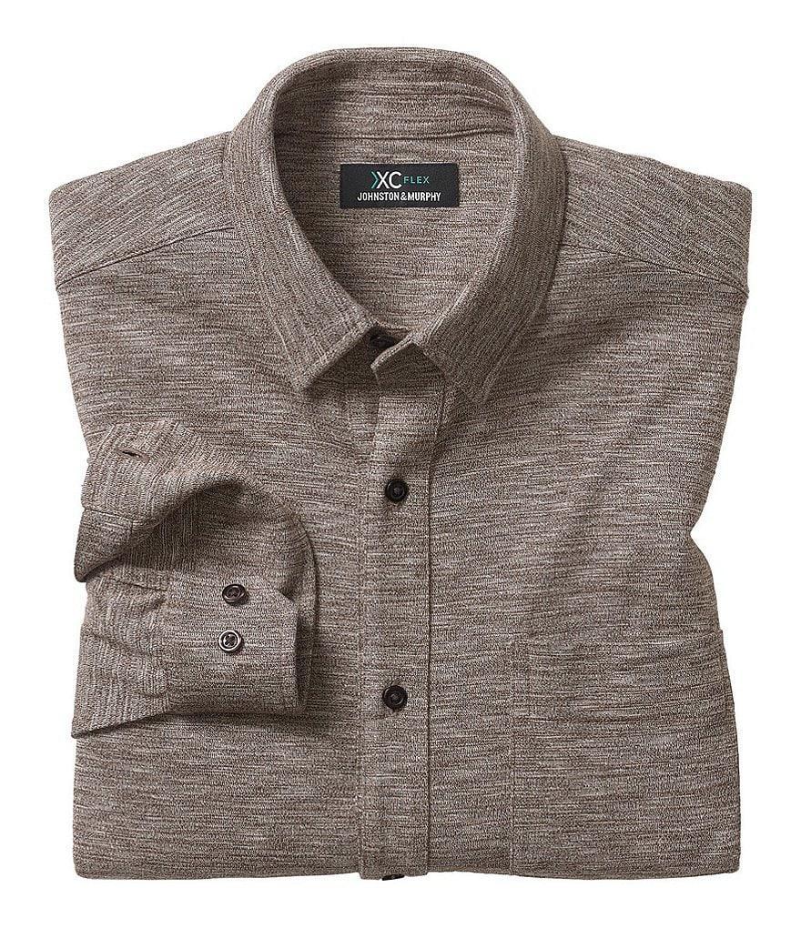 Johnston & Murphy XC Flex Long Sleeve Woven Shirt Product Image