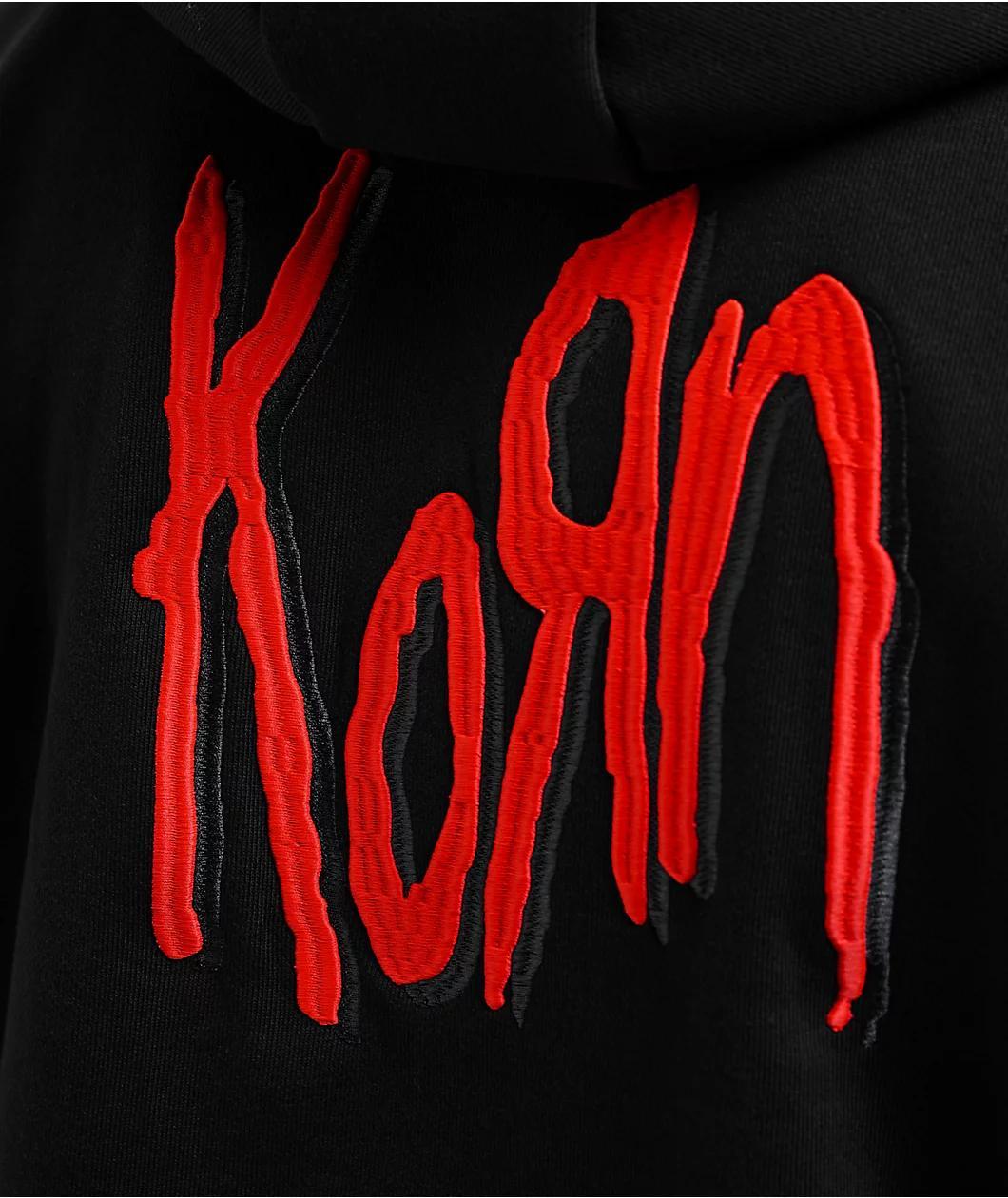 adidas x Korn Embroidered Black Hoodie Product Image