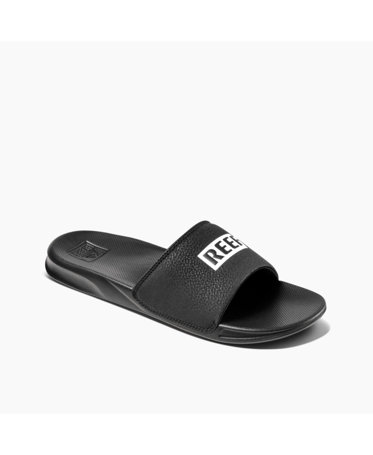 REEF One Mens Slide Sandals Black product image