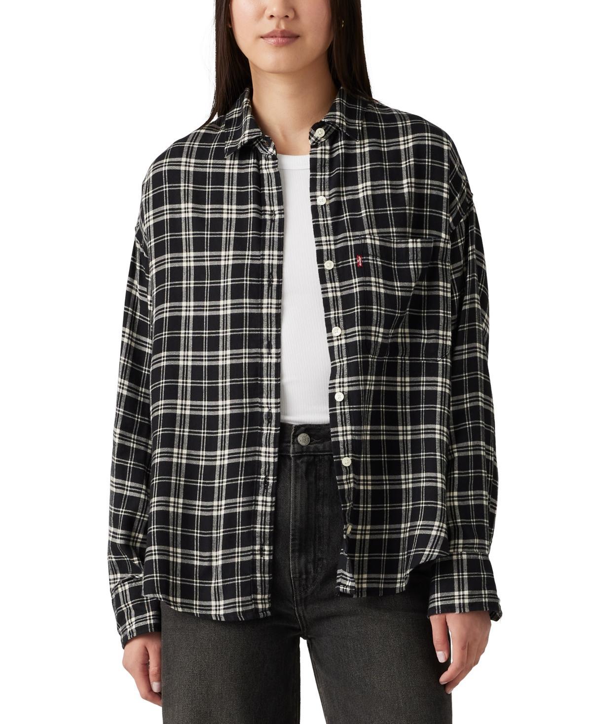 Womens Levis Henri Flannel Button Up Shirt Product Image