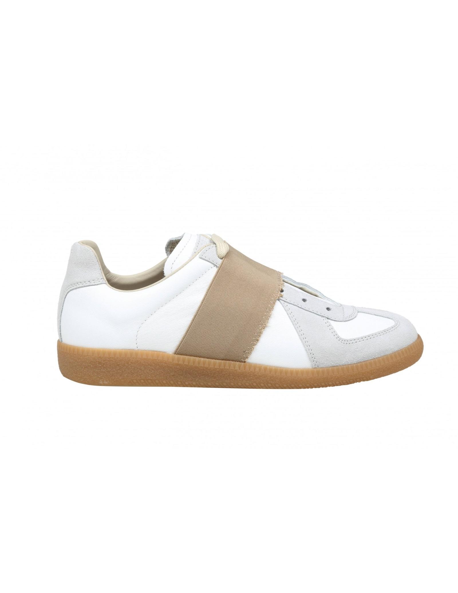 Replica Elastic Band Sneakers Shoes In White Product Image