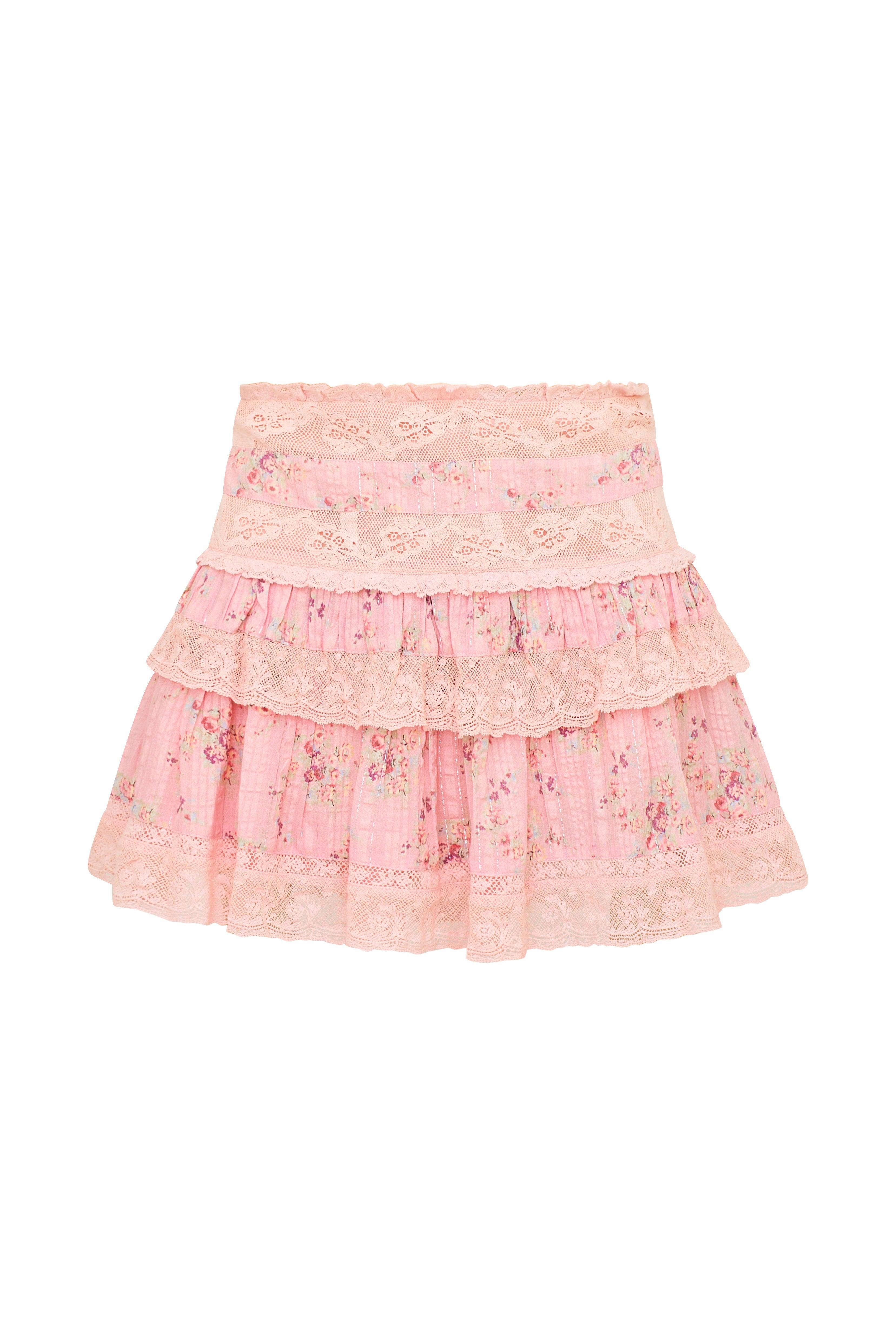 Moyer Cotton Floral Mini Skirt Product Image