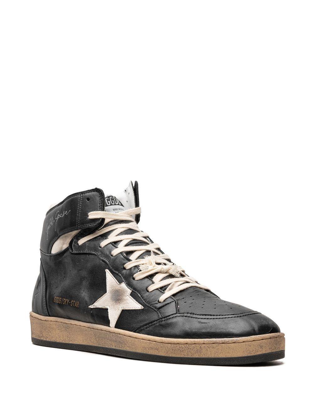 GOLDEN GOOSE Black Sky-star Sneakers Product Image