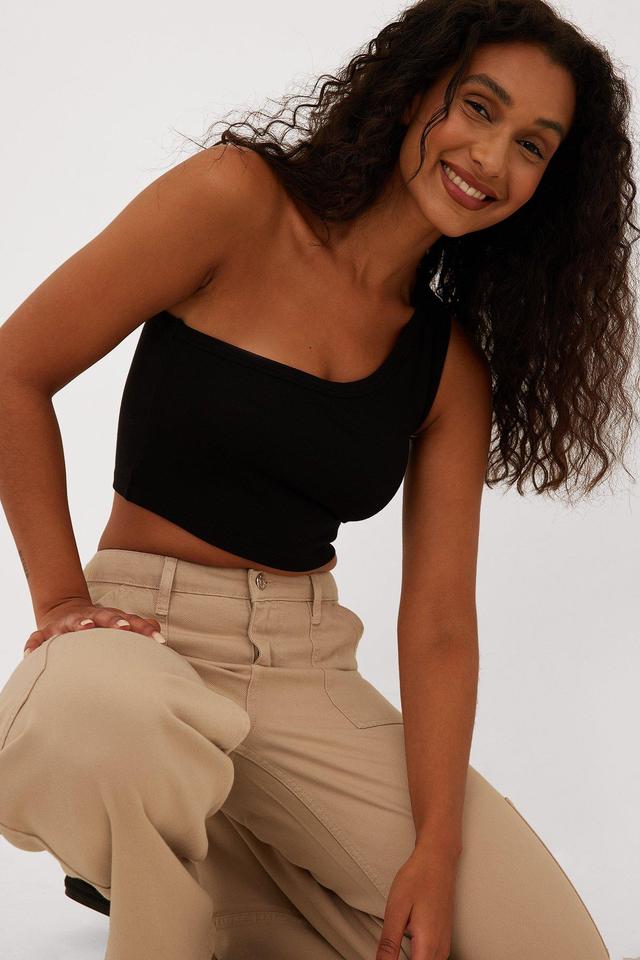 One Shoulder Crop Top Product Image